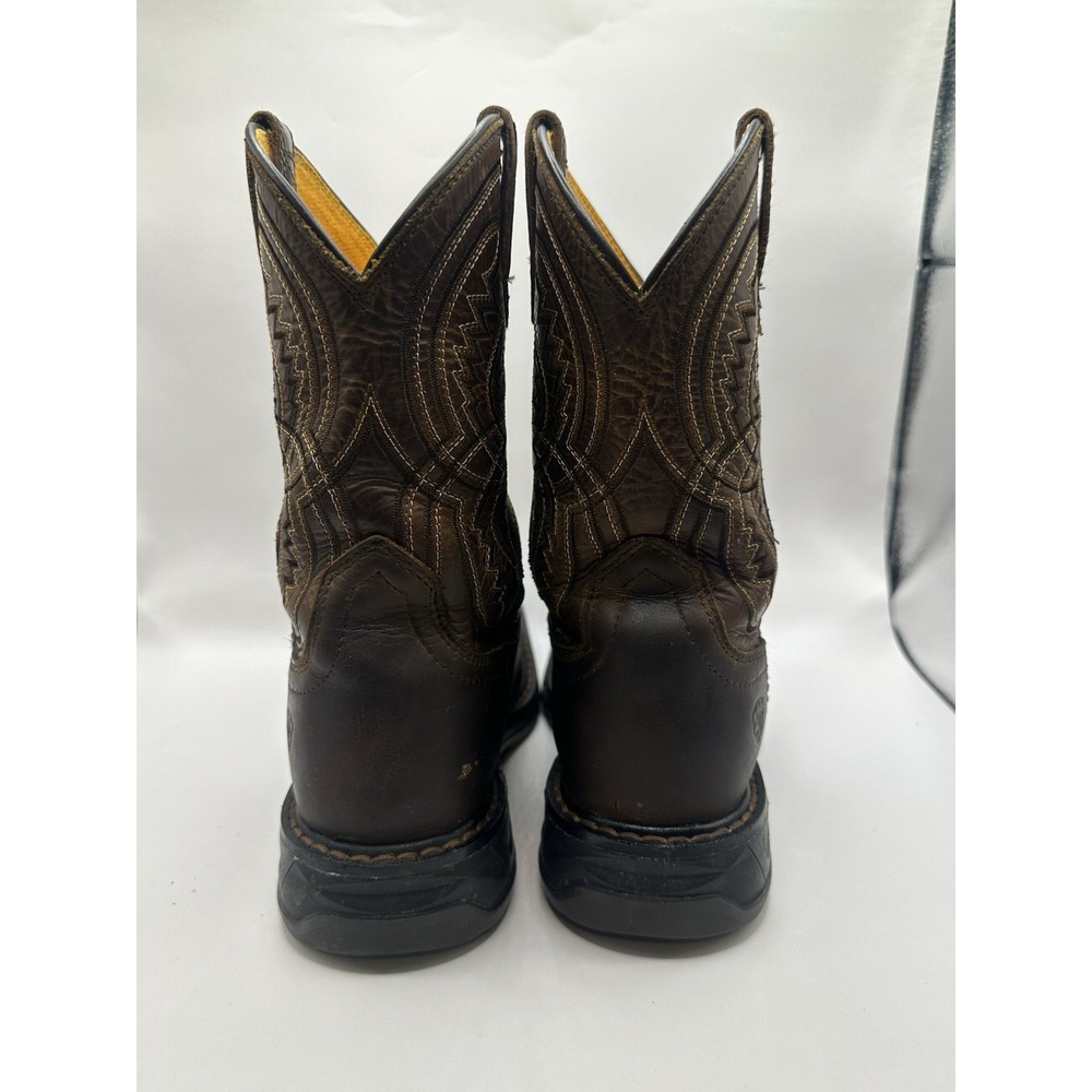 Ariat Kids Workhog XT Coil Square Toe Western Boots Size 1 Brown 10042412 Unisex - Picture 7 of 14